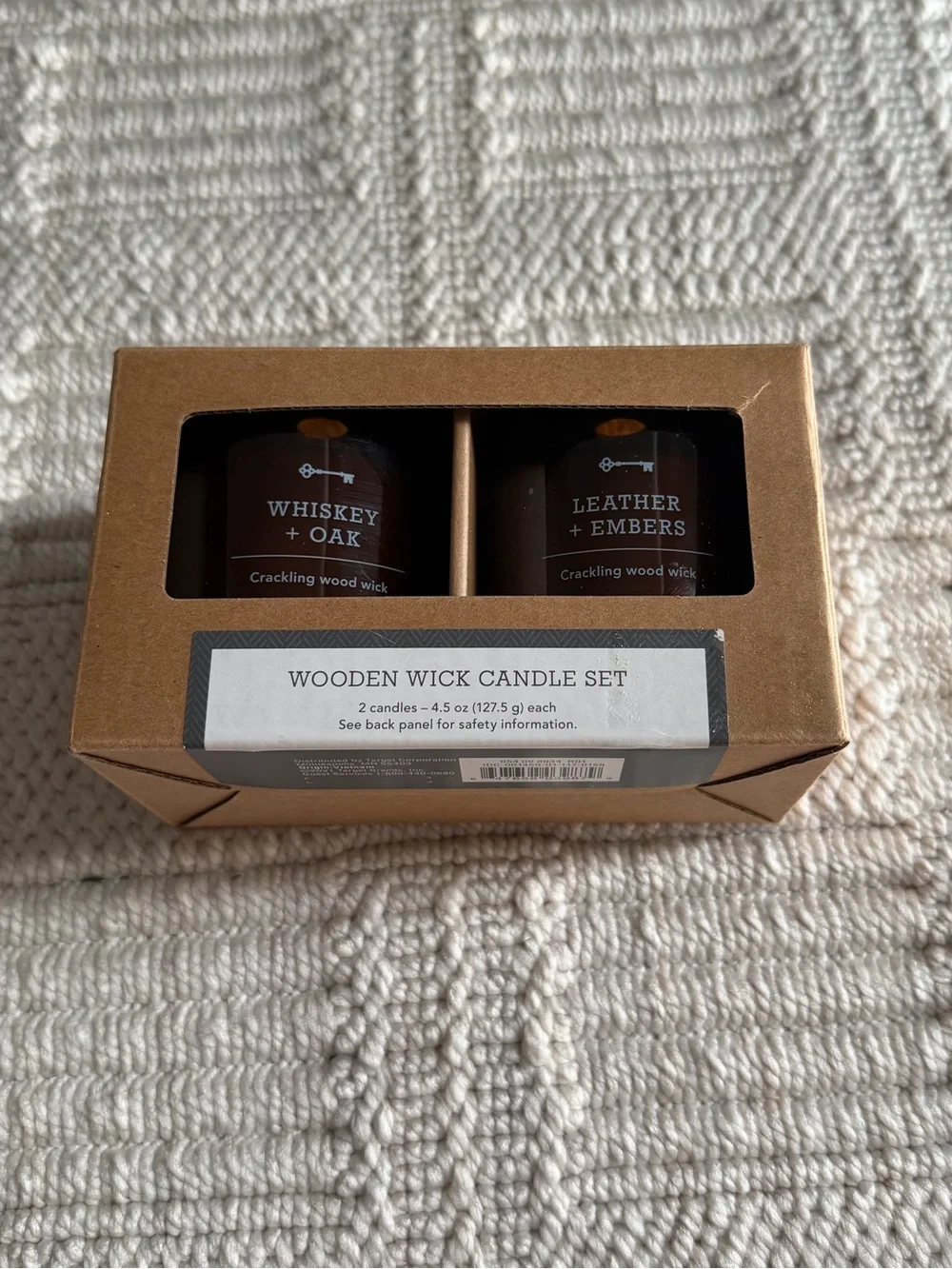 Threshold Wooden Wick Candle Set (2 sets)